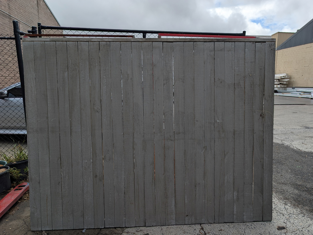 Capped Timber Privacy Fence