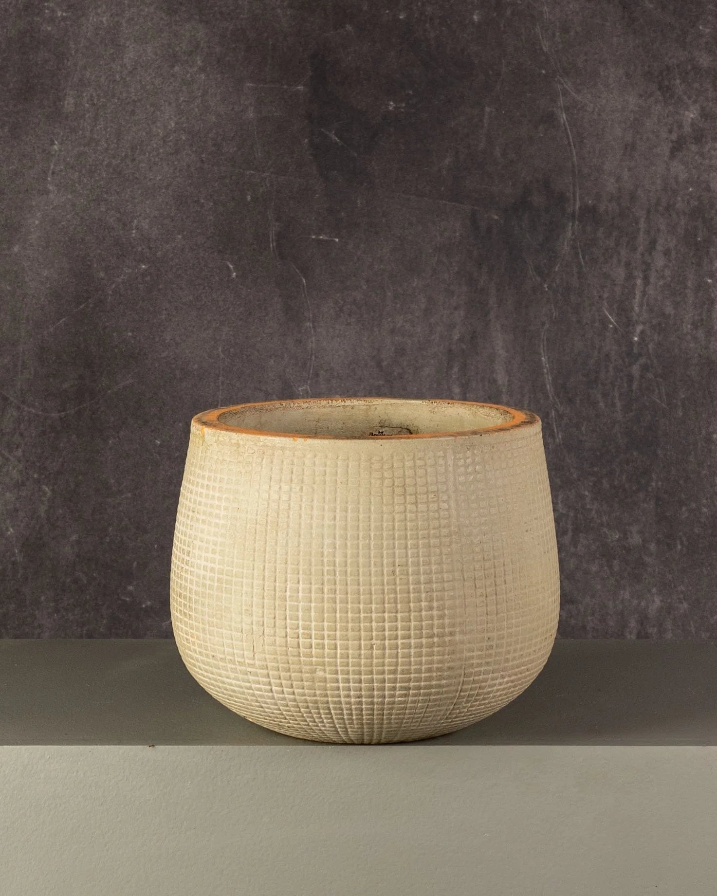 Beige Terracotta Grid Pattern