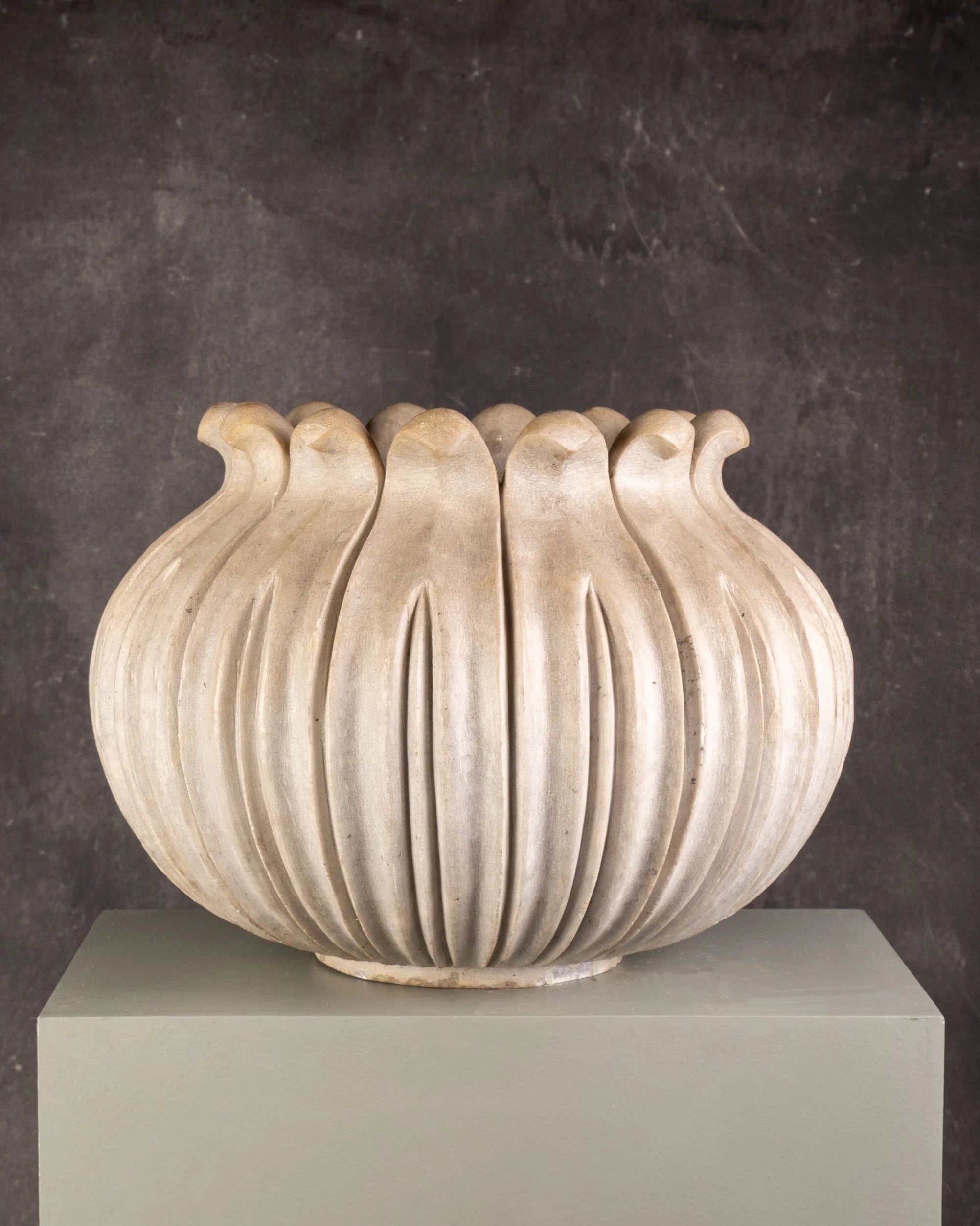 Marble Lotus Planter