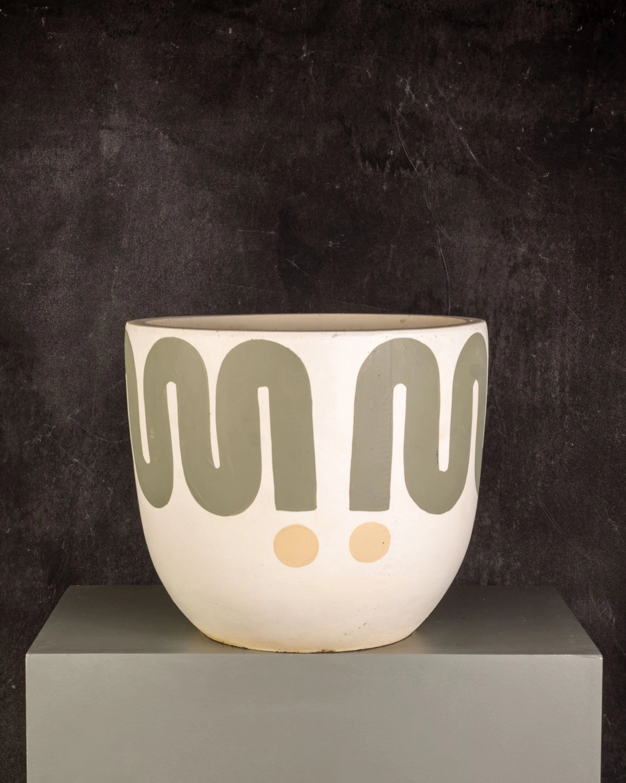 Fibreglass Painted Egg Pot