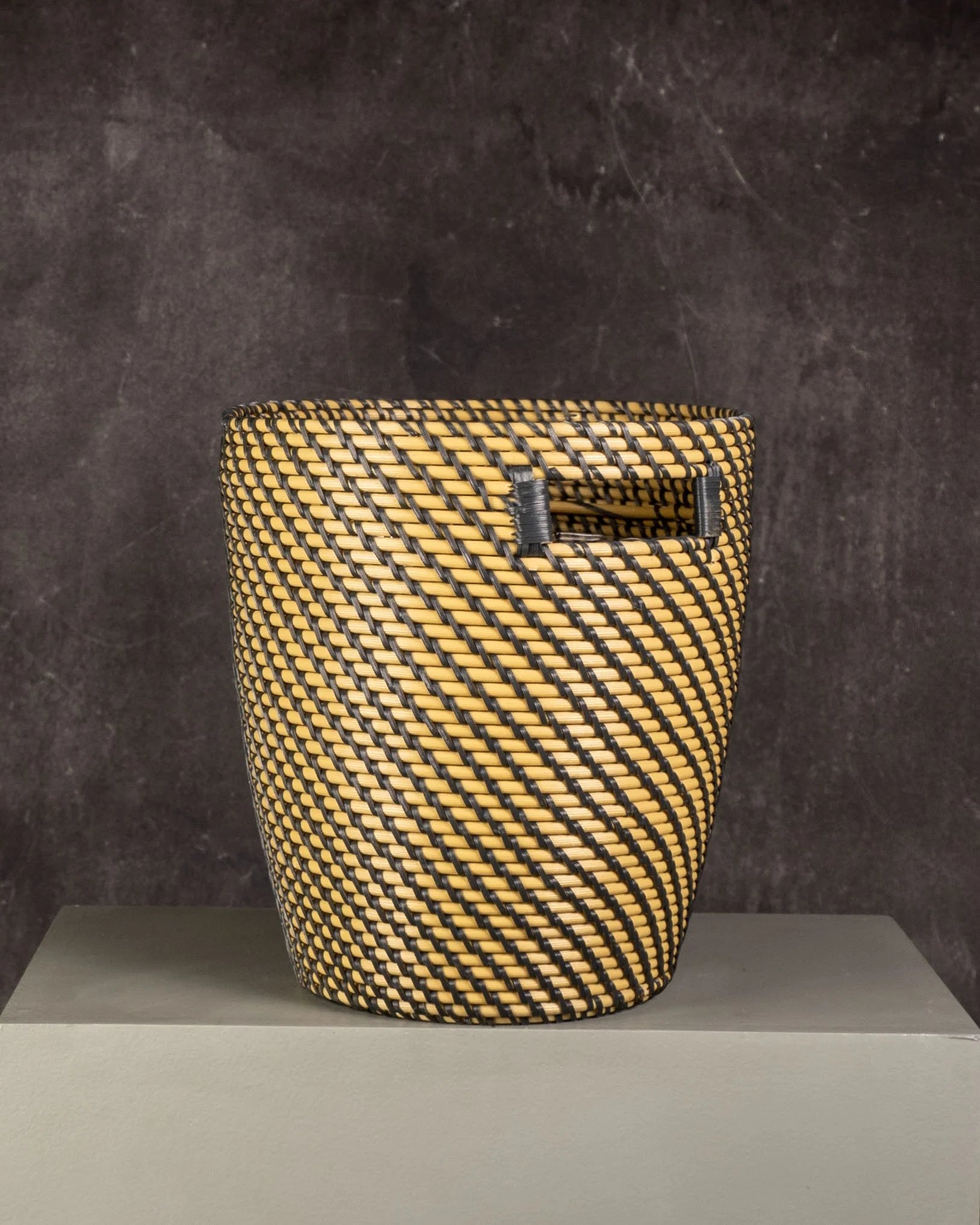 PVC Basket Diagonal Striped